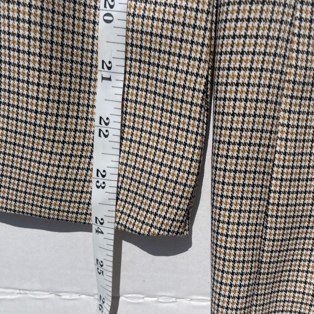 Black & Tan Micro-check Oversized Blazer | Medium (Fits Large) - Picture 7 of 8